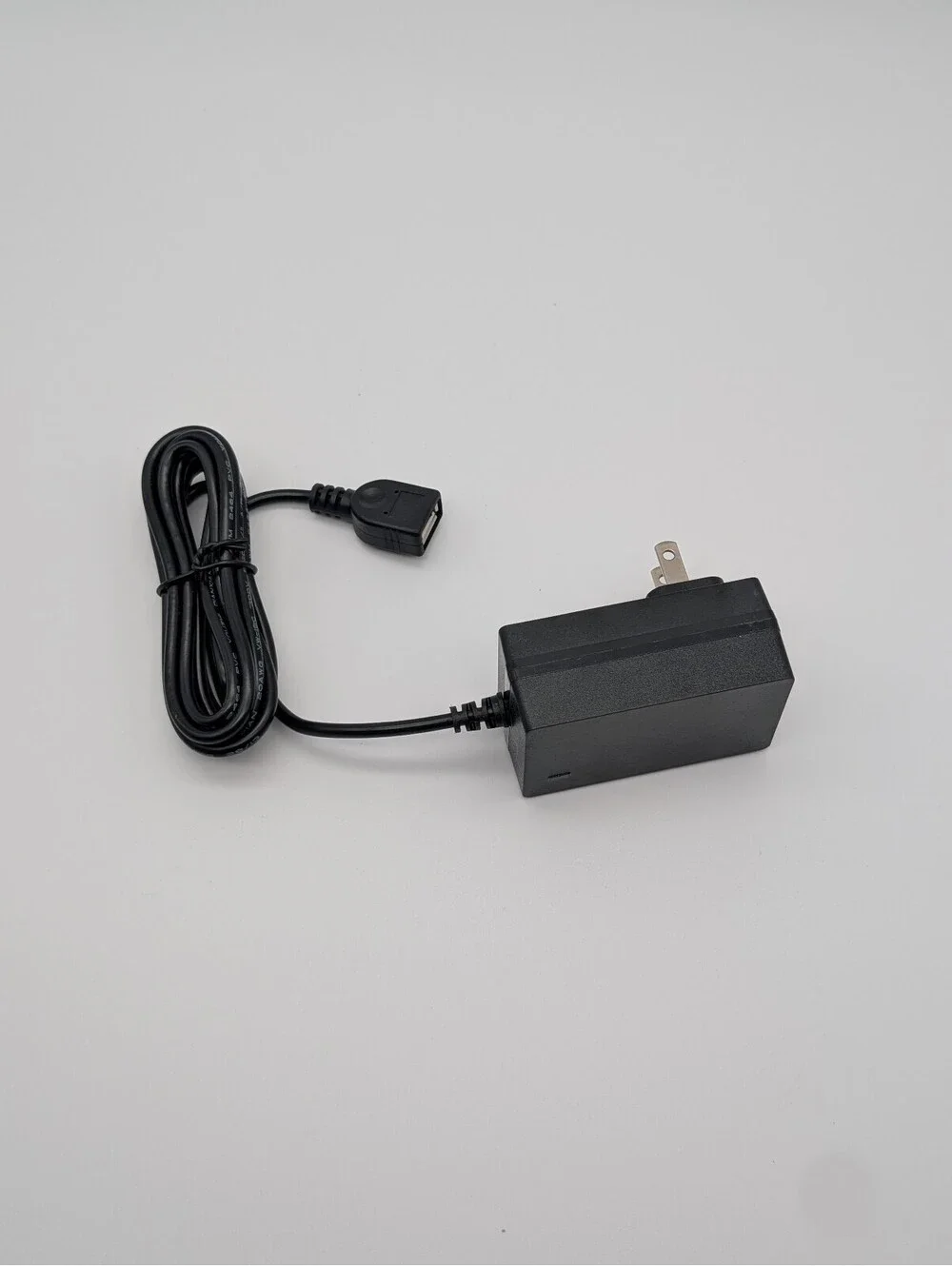 5V 3A AC/DC Power Adapter - Female USB Type-A Cable - Wall Plug Transformer